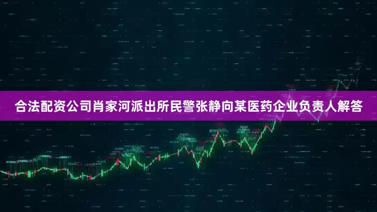 合法配资公司肖家河派出所民警张静向某医药企业负责人解答